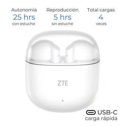 Wireless Headphones ZTE BUDS 2 White