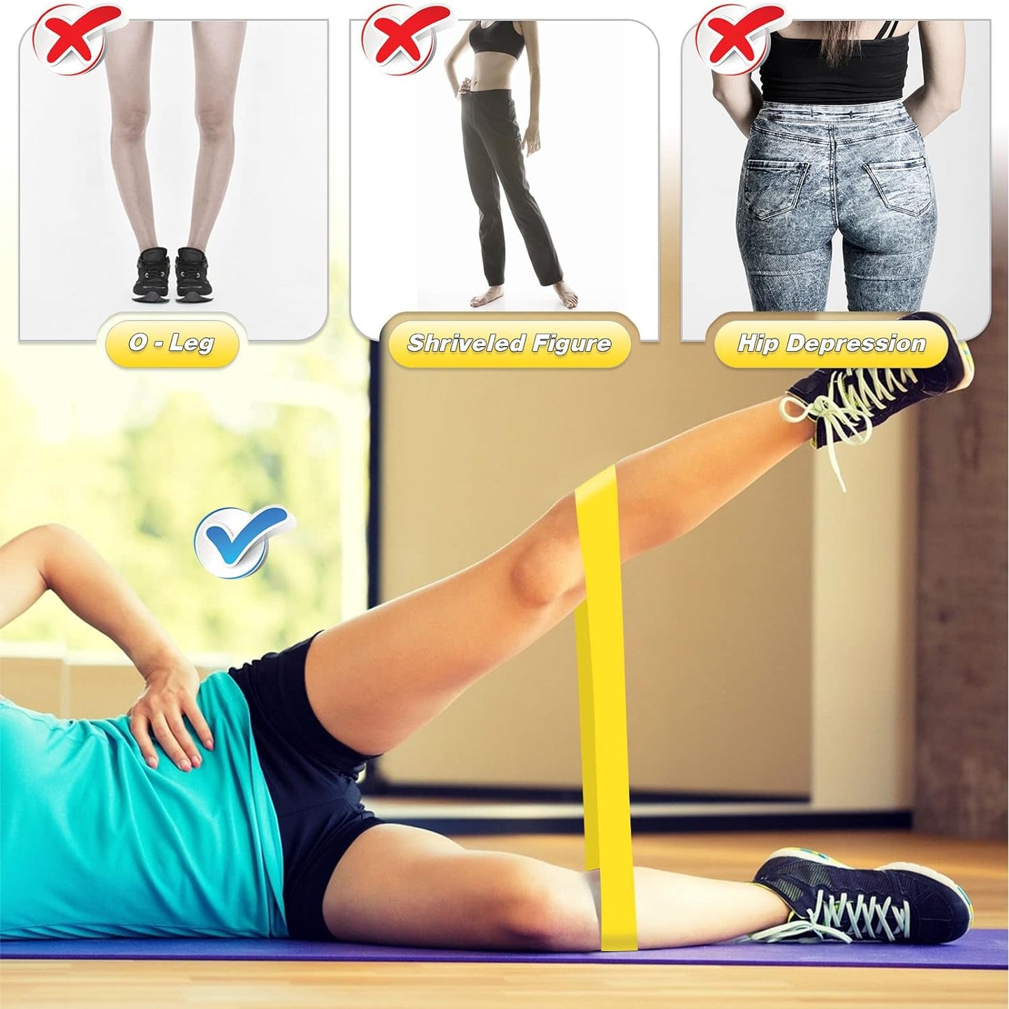NNEDSZ 5 Pcs Resistance Bands Exercise Bands Resistance Bands Set Workout Bands Leg Yoga Bands